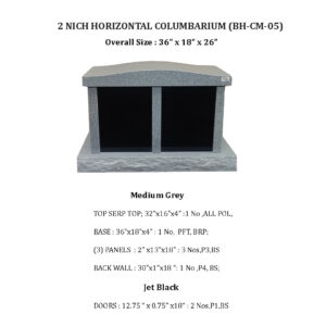 2 NICHE HORIZONTAL COLUMBARIUM (BH-CM-05)