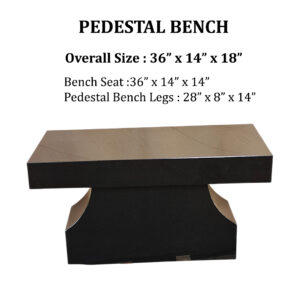 PEDESTAL BENCH